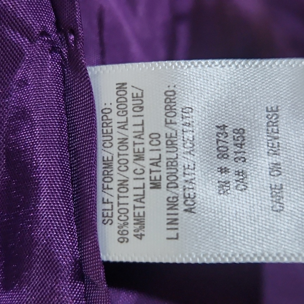 BCBGMaxAzria Purple Ruffle Front Jacket - Picture 12 of 12